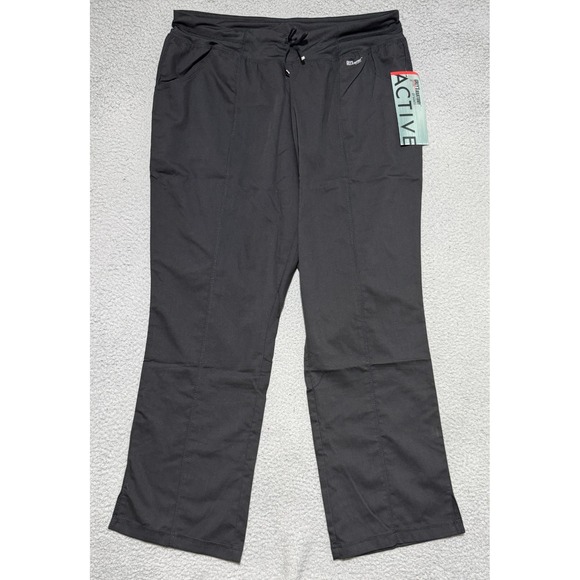 Grey's Anatomy Pants - NEW Greys Anatomy By Barco Active Scrubs 4 Pocket Scrub Pants Black Size 2XL